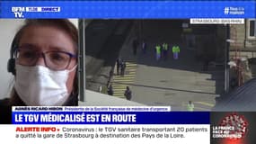 Strasbourg: départ du train médicalisé - 26/03