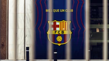Le logo du FC Barcelone, le 26 août 2020