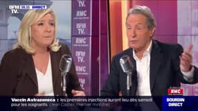 Vaccins: "On a assisté à un fiasco dans cette campagne de vaccination. Tous ceux qui veulent se faire vacciner doivent pouvoir le faire" estime Marine Le Pen