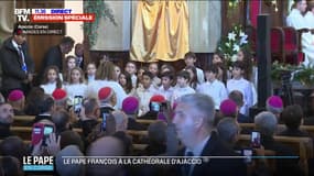 Corse: la chanson "Hallelujah" chantée par des enfants dans la cathédrale d'Ajaccio en l'honneur du pape François