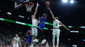 Les New York Knicks face aux Boston Celtics lors du 2e tour de playoffs NBA, le 6 mai 2025