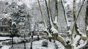 Lyon, sous la neige ce lundi 18 décembre 