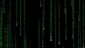 Les pluies de caractères en lignes de code, typiques du film Matrix.