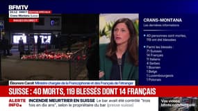 Incendie à Crans-Montana: "Les 14 Français blessés ont été pris en charge", déclare Éléonore Caroit, ministre chargée de la Francophonie et des Français de l'étranger