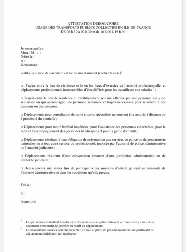 L'attestation L'attestation