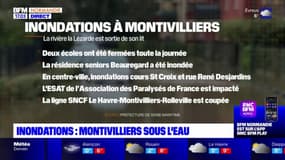 Normandie: des inondations à Montivilliers après les fortes pluies