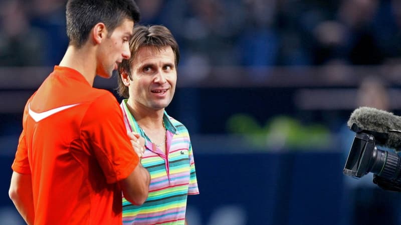 Novak Djokovic et Fabrice Santoro
