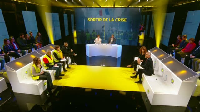 Le plateau de BFMTV ce mercredi soir.