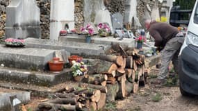 Le cimetière d'Auriol a été endommagé par les vents violents ce dimanche 9 mars.