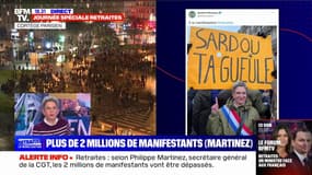 "Je trouve que c'est pitoyable": Bruno Pomart reproche à Sandrine Rousseau sa photo avec une pancarte "Sardou ta g*****"