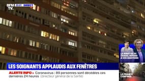 Coronavirus: les soignants applaudis aux fenêtres