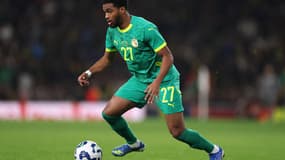 Ibrahim Mbaye lors de la rencontre entre le Sénégal et le Brésil (0-2) le 15 novembre 2025