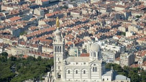 Une photo de la basilique Notre-Dame de la Garde à Marseille le 30 juin 2015.