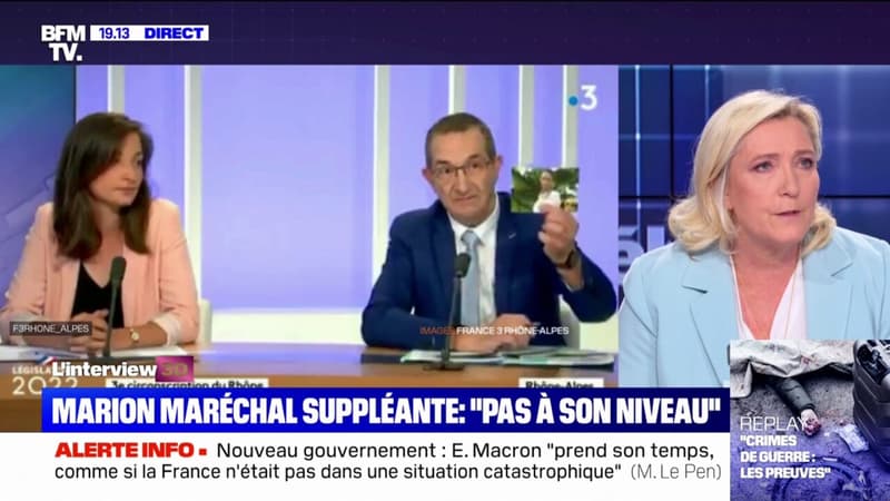 Candidat RN brandissant une photo de sa femme noire: Marine Le Pen évoque un geste 