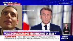 Vœux d'Emmanuel Macron: "J'espère qu'il ira jusqu'au bout et qu'enfin les Français seront consultés", Aleksandar Nikolic (RN)