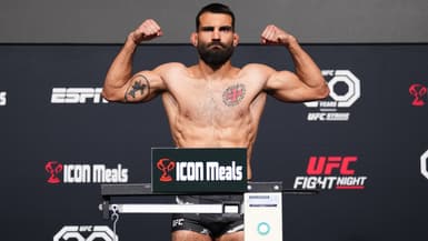 Benoît Saint Denis avant son combat contre Ismael Bonfim à l'UFC en juillet 2023