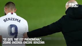 Real : "ce qu'il fait est phénoménal", Zidane encense encore Benzema après son récital à Eibar