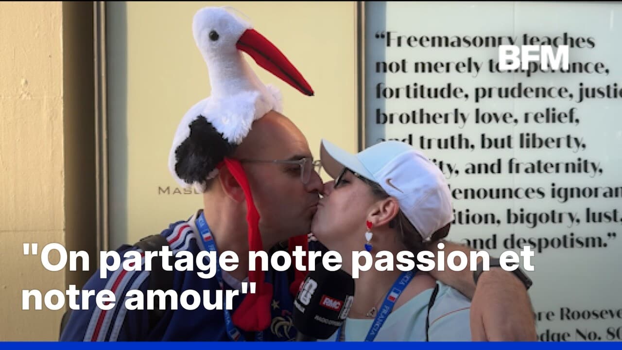 Mondial: en voyage de noces, ils sont venus supporter les Bleus