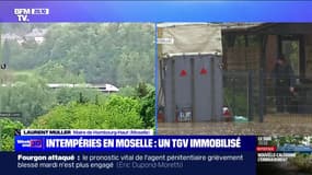 Laurent Muller (maire de Hombourg-Haut) sur les inondations en Moselle: "La ville est carrément plongée dans le noir, car le poste principal électrique a lâché"