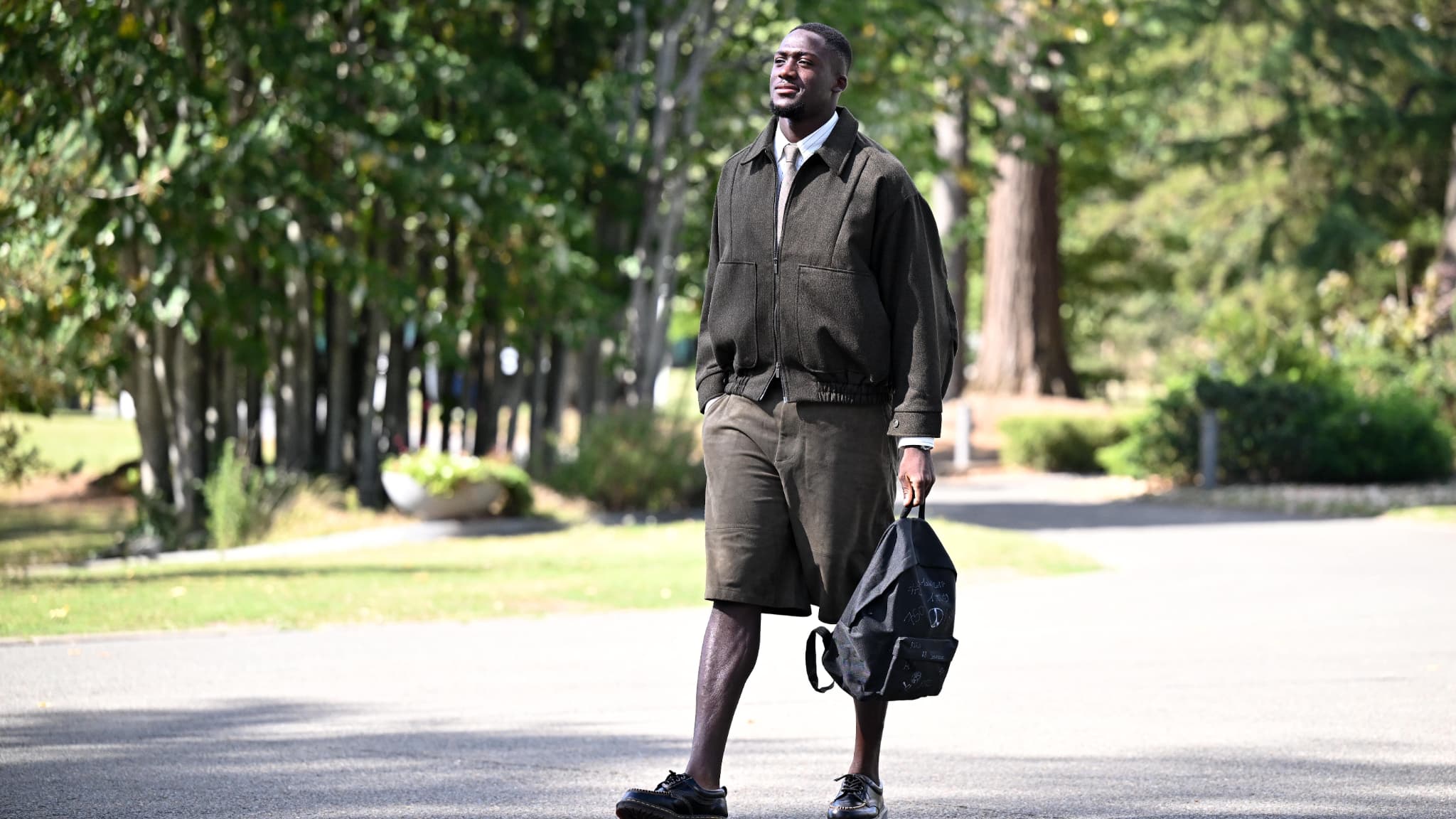 Ibrahima Konaté à son arrivée à Clairefontaine le 1er septembre 2025 Ibrahima Konaté à son arrivée à Clairefontaine le 1er septembre 2025