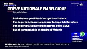 Belgique: une grève nationale, des perturbations à prévoir
