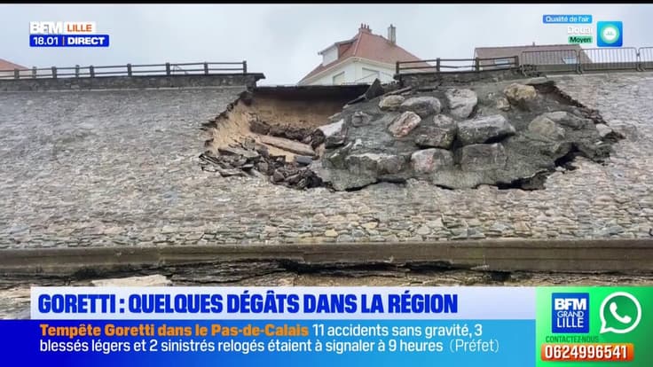 Tempête Goretti : peu de dégât mais un blessé grave.