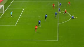 Le but de l'Espagne pour l'ouverture du score dans le match des streamers face à la France, 12 octobre 2024