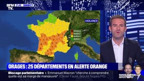 Orages: 25 départements restent placés en vigilance orange