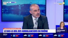 Ambulanciers du Rhône: "la profession est en grande souffrance", assure Brunot Basset 