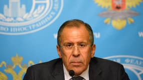 Le ministre russe des Affaires étrangères lors d'une conférence de presse à Moscou le 9 septembre 2013