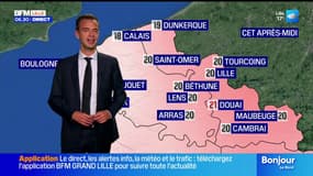 Météo Nord-Pas-de-Calais: un temps pluvieux et orageux, jusqu'à 21° à Douai