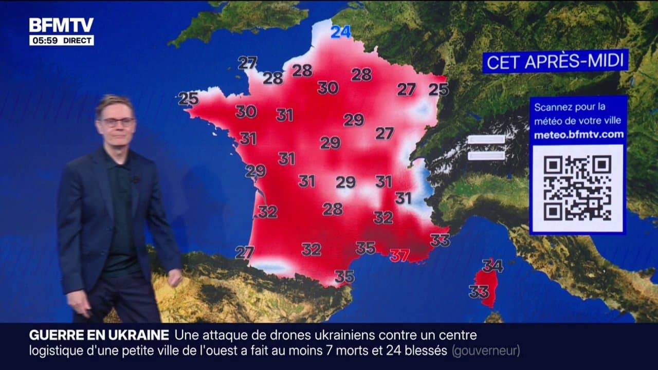 L'épisode caniculaire régresse, 7 départements toujours en vigilance orange: la météo de ce samedi 18 juillet