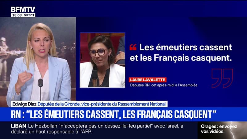 Violences/PSG: "On a toujours des casseurs galvanisés par un sentiment d'impunité", estime Edwige Diaz, députée RN