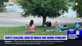 Fortes chaleurs: se rafraîchir au lac de Serre-Ponçon