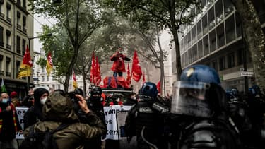 Environ 3000 personnes ont manifesté à Lyon ce samedi pour le 1er-Mai.