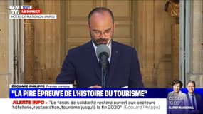 Tourisme: Edouard Philippe annonce plus de 2 milliards d'euros d'aides en allègements de cotisations et l'allongement du chômage partiel