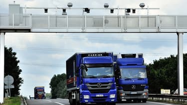 Portique ecotaxe à Armentières.