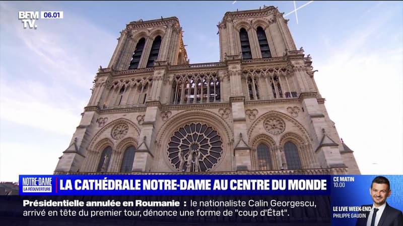 À quelques heures de sa réouverture, la cathédrale Notre-Dame de Paris au centre du monde