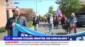 Manifestation en cours à Lesquin contre le projet d'extension de l'aéroport de Lille