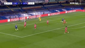 Hakim Ziyech lors du match Chelsea-Atlético, à Londres le 17 mars 2021