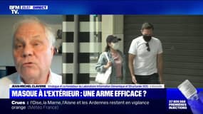 Pour le virologue Jean-Michel Claverie, "le masque en extérieur n'a jamais eu une utilité vraiment démontrée"