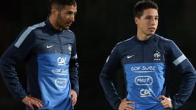 Karim Benzema et Samir Nasri en 2013 avec les Bleus