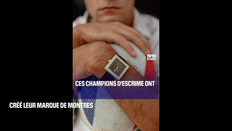 Ces champions d'escrime ont créé leur marque de montres