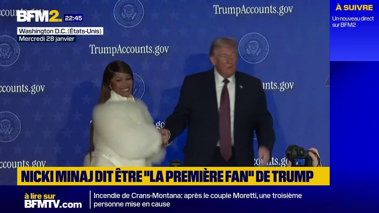 La rappeuse américaine Nicki Minaj dit être "la première fan" de Donald Trump Kép