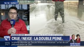 Crue et neige: la double peine à Villeneuve-Saint-Georges