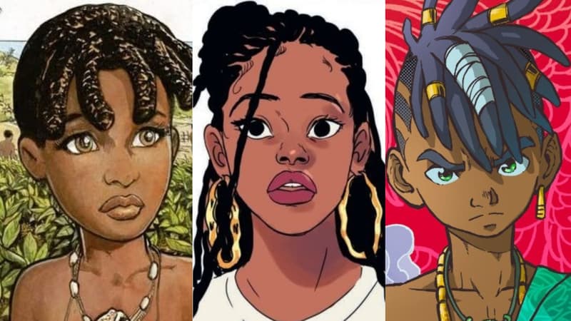 Des extraits des BD "Pacotille" et "Amours croisées" et du manga "Red Flower"