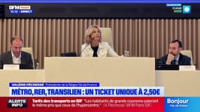 Valérie Pécresse annonce la mise en place d'un Navigo jour à 12 euros mais "sans accès aux aéroports"