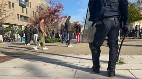 Une cinquantaine de policiers ont été mobilisés lors de la manifestation de lycées de Saint-Priest ce 19 octobre.