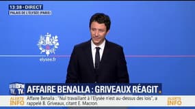 Affaire Benalla: "Quand il dit qu'il est responsable, le président veut mettre un terme à la République des fusibles", traduit Benjamin Griveaux