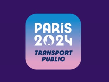 Le logo de l'application Transport Public Paris 2024. 